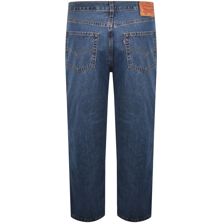 Image number 3 for Levis 565 Loose Straight Fit Jeans Blue