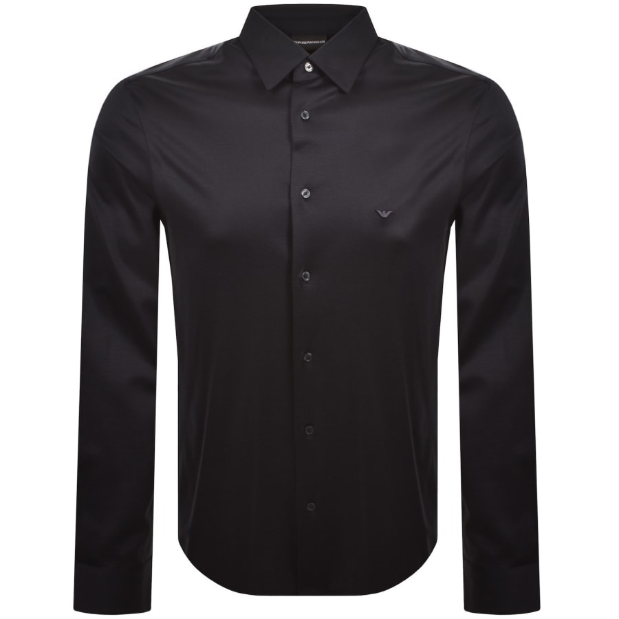 Image number 1 for Emporio Armani Long Sleeved Shirt Navy