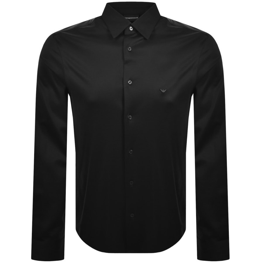 Image number 1 for Emporio Armani Long Sleeved Shirt Black