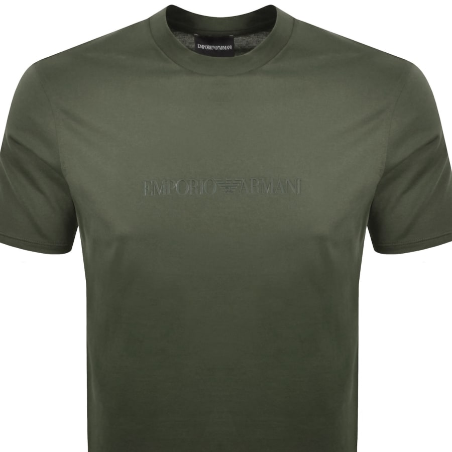Image number 2 for Emporio Armani Logo T Shirt Green