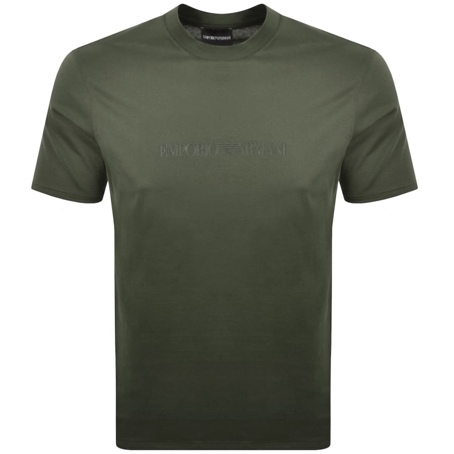 Image number 1 for Emporio Armani Logo T Shirt Green