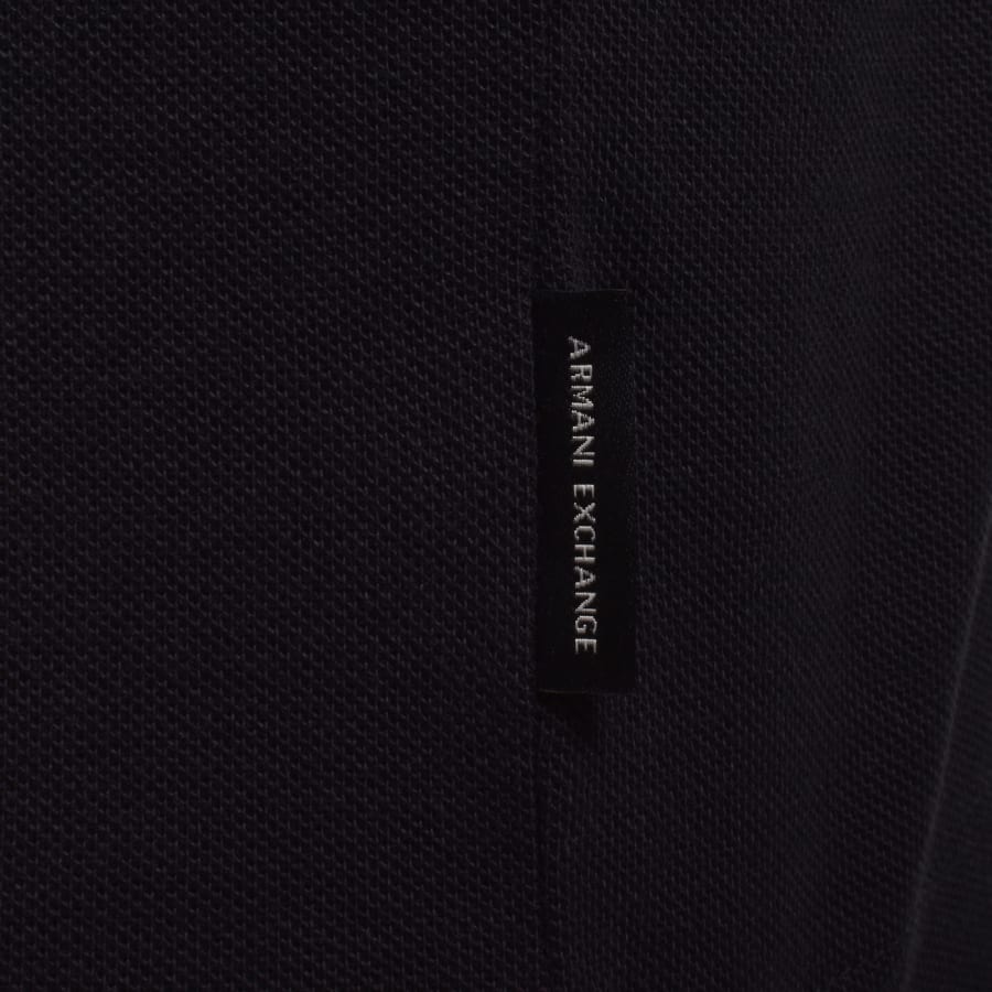 Image number 4 for Armani Exchange Polo T Shirt Deep Navy