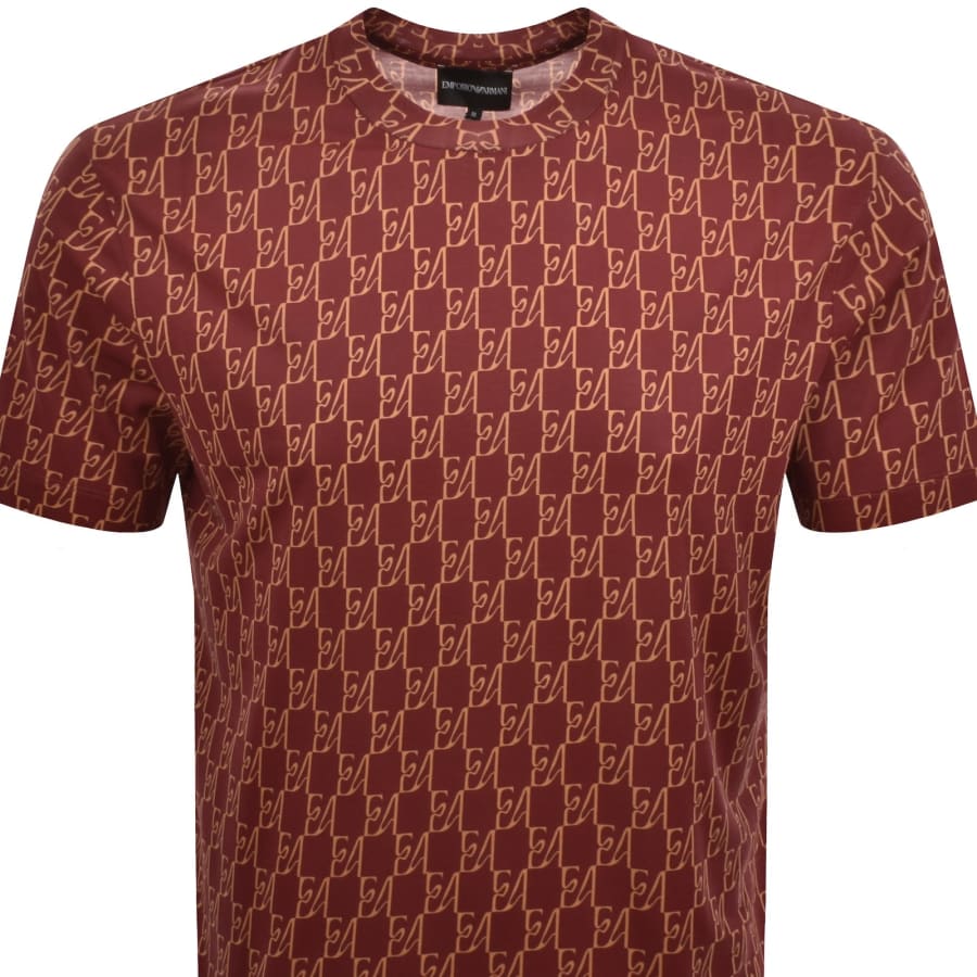 Image number 2 for Emporio Armani Logo T Shirt Red