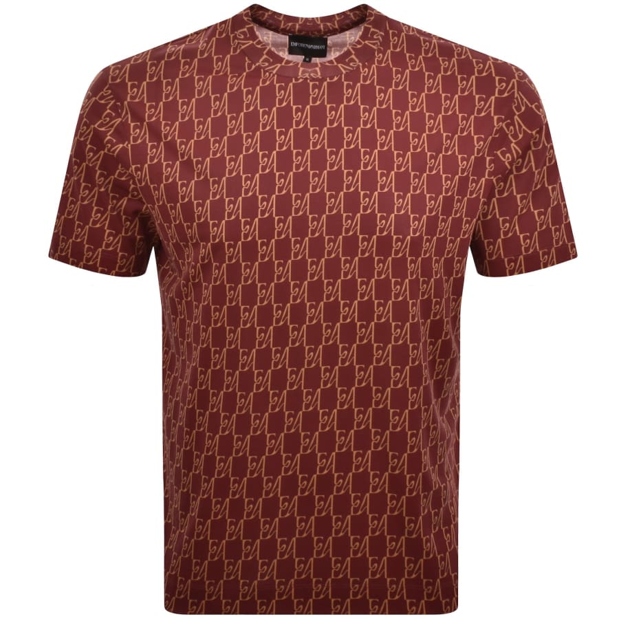 Image number 1 for Emporio Armani Logo T Shirt Red