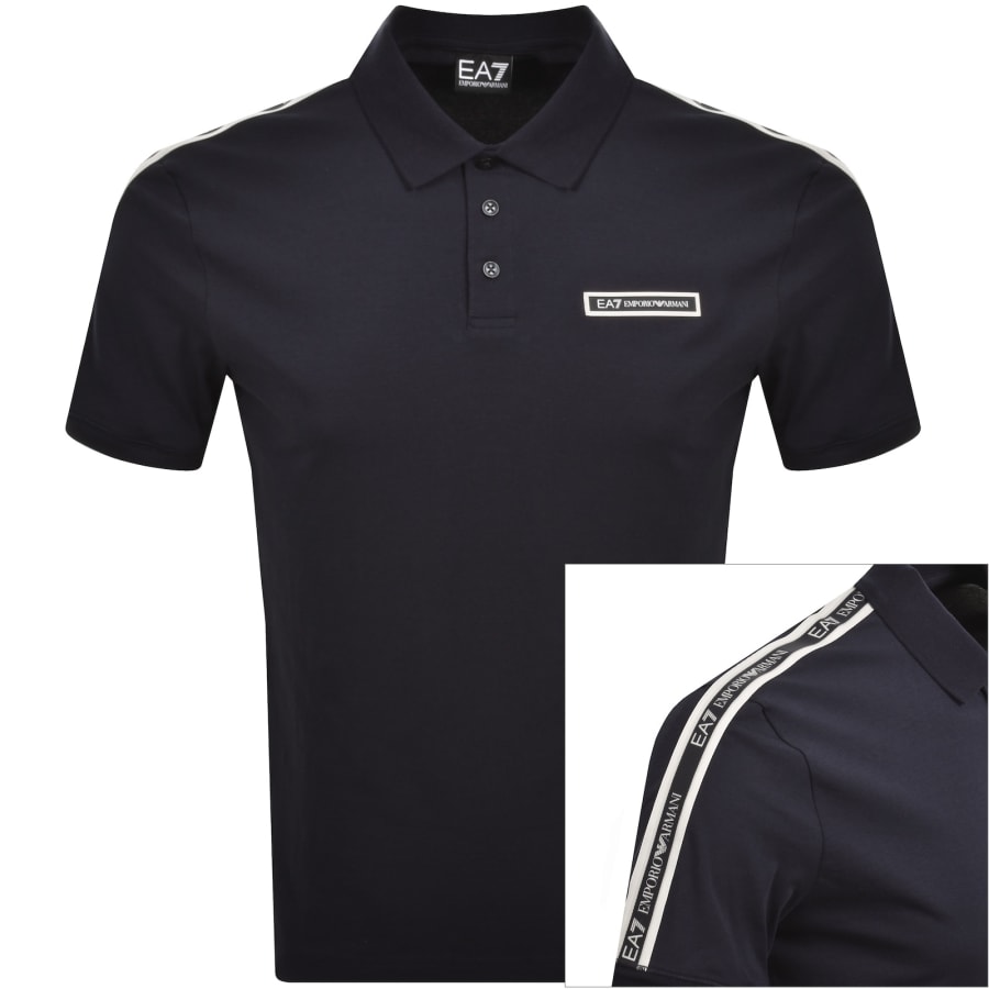 Image number 1 for EA7 Emporio Armani Polo T Shirt Armani Blue