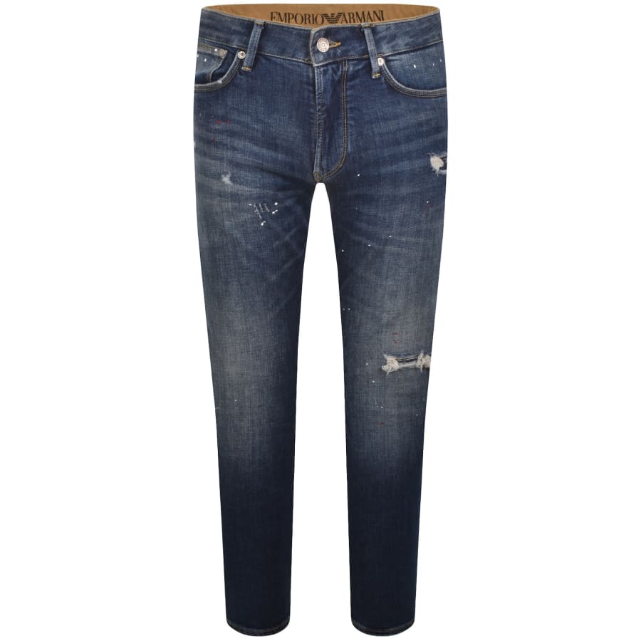 Image number 2 for Emporio Armani J06 Slim Fit Jeans Blue