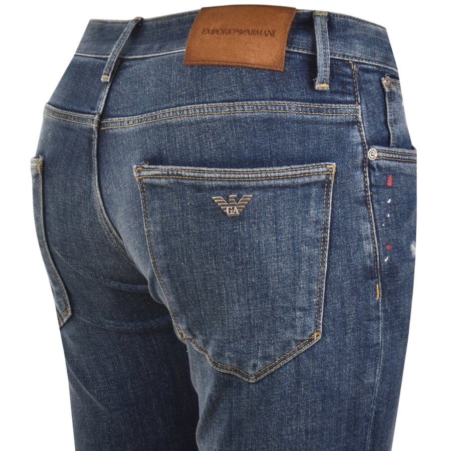 Image number 4 for Emporio Armani J06 Slim Fit Jeans Blue