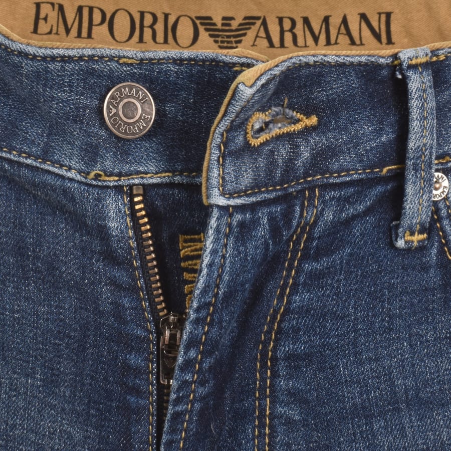 Image number 5 for Emporio Armani J06 Slim Fit Jeans Blue