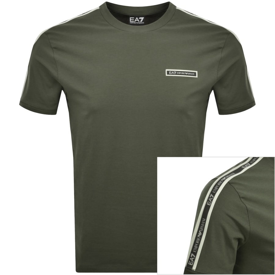 Image number 1 for EA7 Emporio Armani T Shirt Kalamata Green