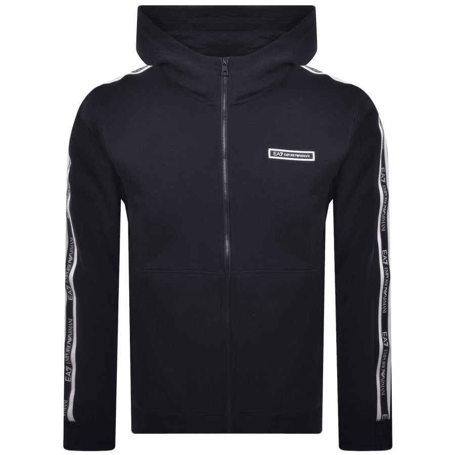 Image number 2 for EA7 Emporio Armani Zip Hoodie Navy