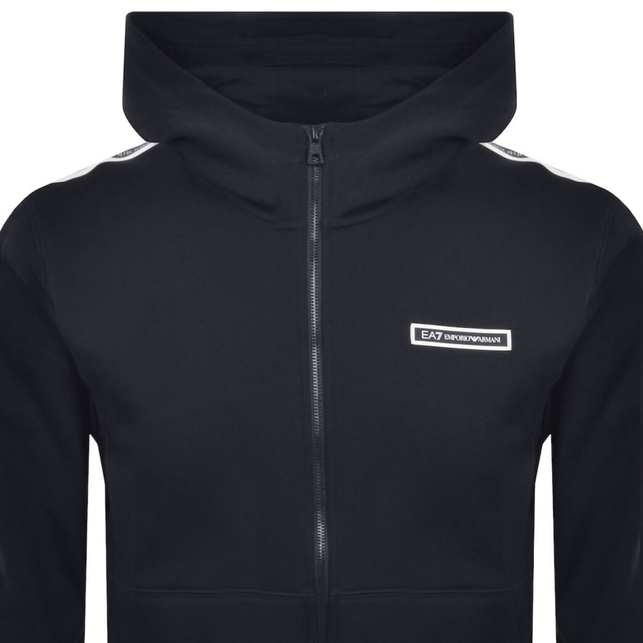 Image number 3 for EA7 Emporio Armani Zip Hoodie Navy