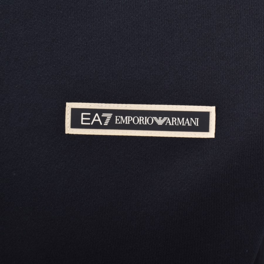 Image number 4 for EA7 Emporio Armani Zip Hoodie Navy