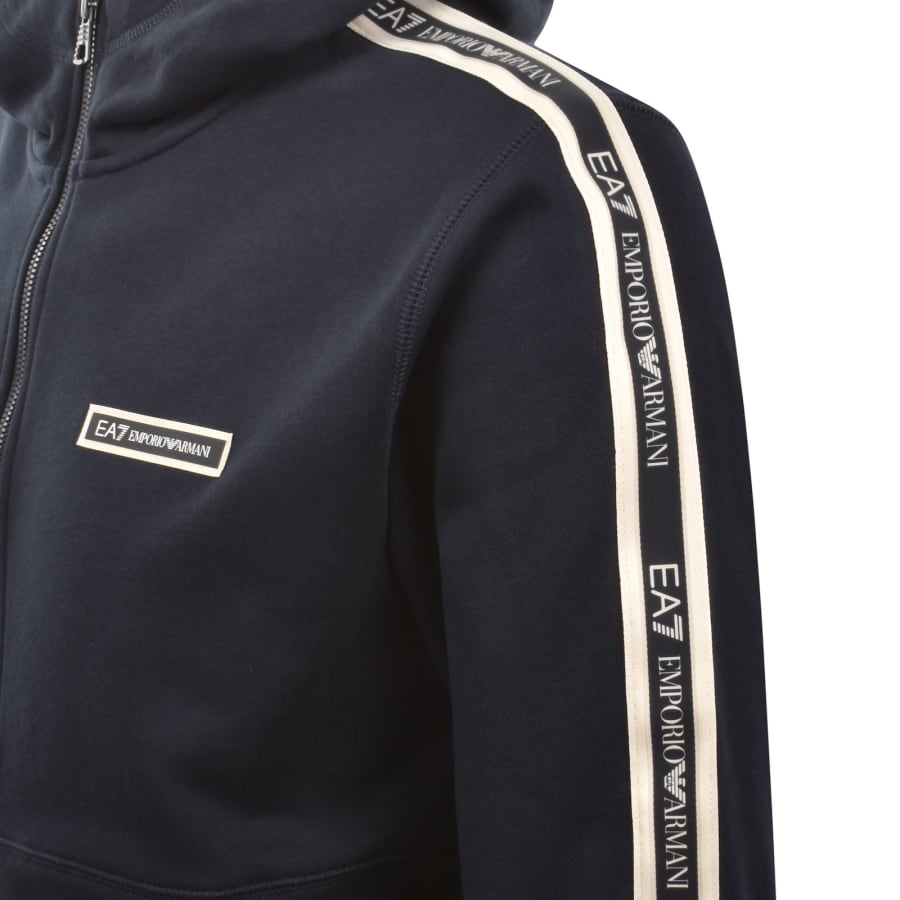 Image number 5 for EA7 Emporio Armani Zip Hoodie Navy