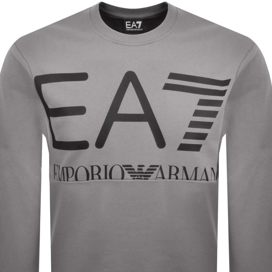 Image number 2 for EA7 Emporio Armani Logo Sweatshirt Grey
