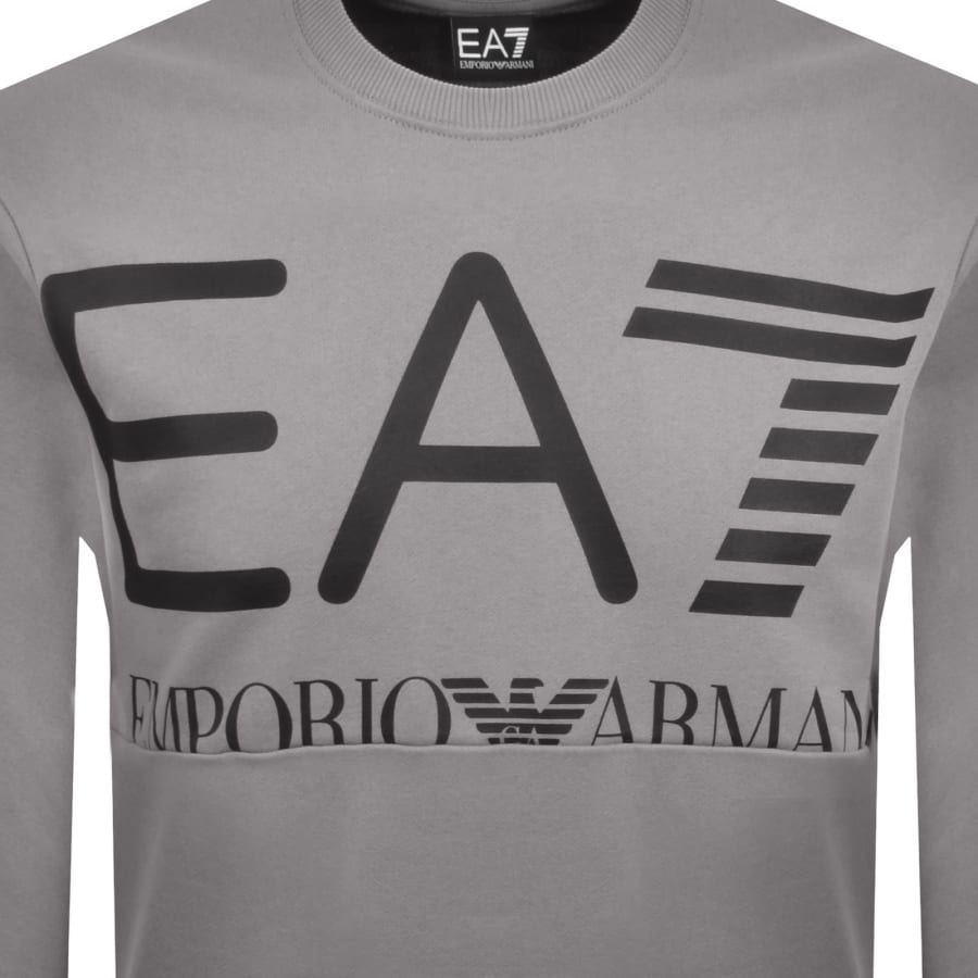 Image number 3 for EA7 Emporio Armani Logo Sweatshirt Grey