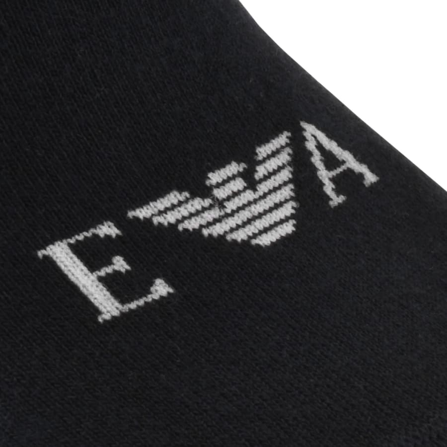 Image number 5 for Emporio Armani 3 Pack Low Cut Socks Navy