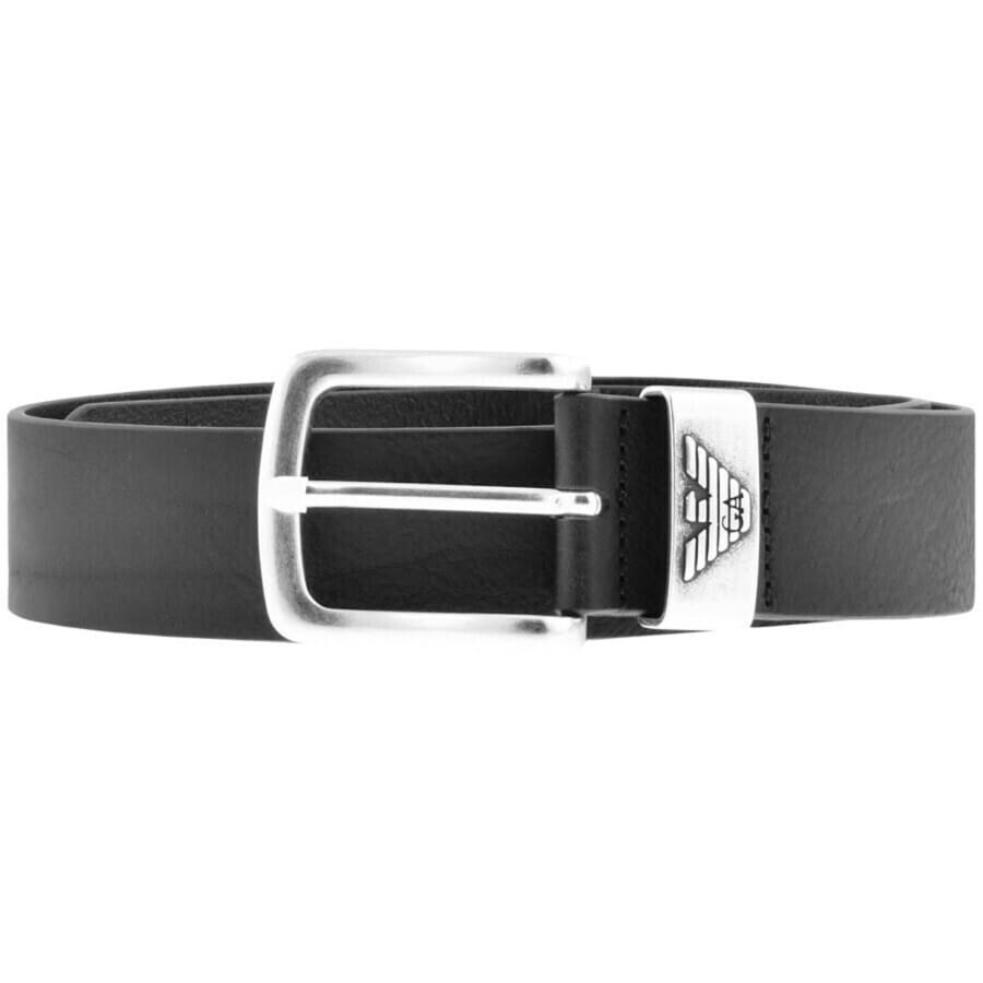 Image number 1 for Emporio Armani Leather Belt Black