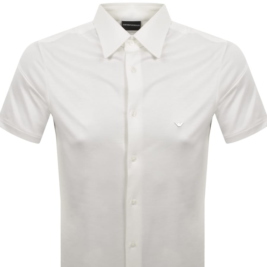Image number 2 for Emporio Armani Short Sleeved Shirt White