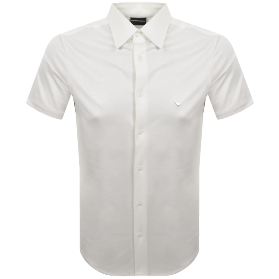 Image number 1 for Emporio Armani Short Sleeved Shirt White