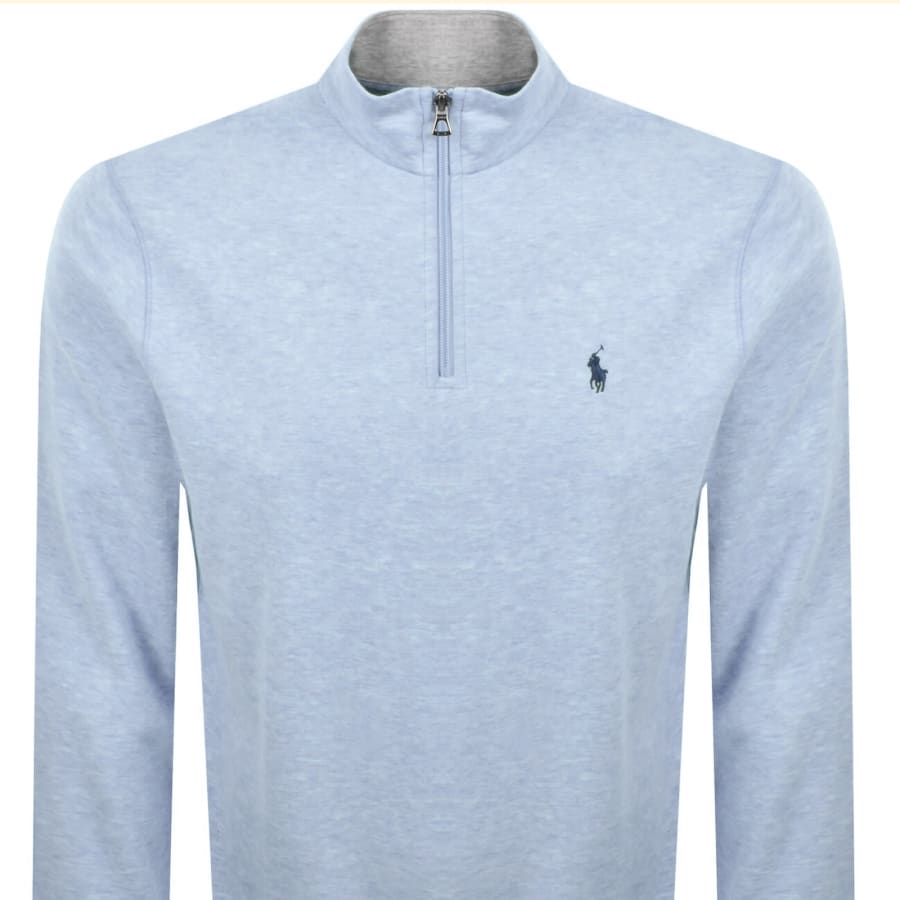 Image number 2 for Ralph Lauren Half Zip Sweatshirt Blue