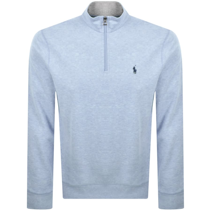 Image number 1 for Ralph Lauren Half Zip Sweatshirt Blue