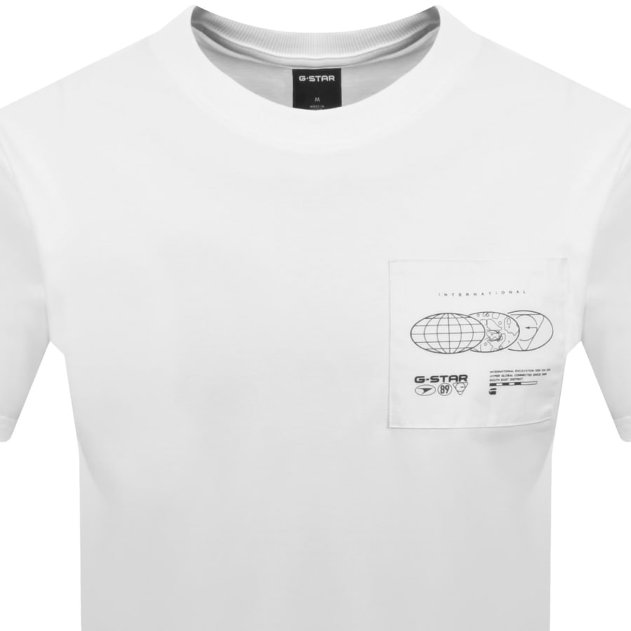 Image number 2 for G-Star Applique T Shirt White