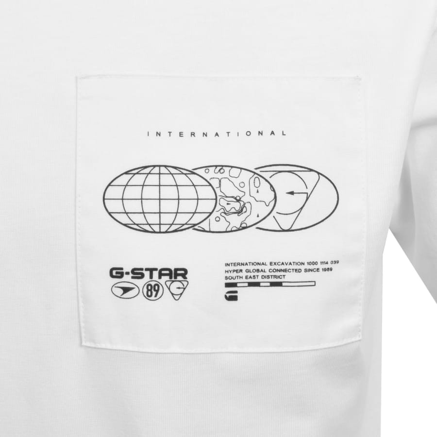 Image number 3 for G-Star Applique T Shirt White