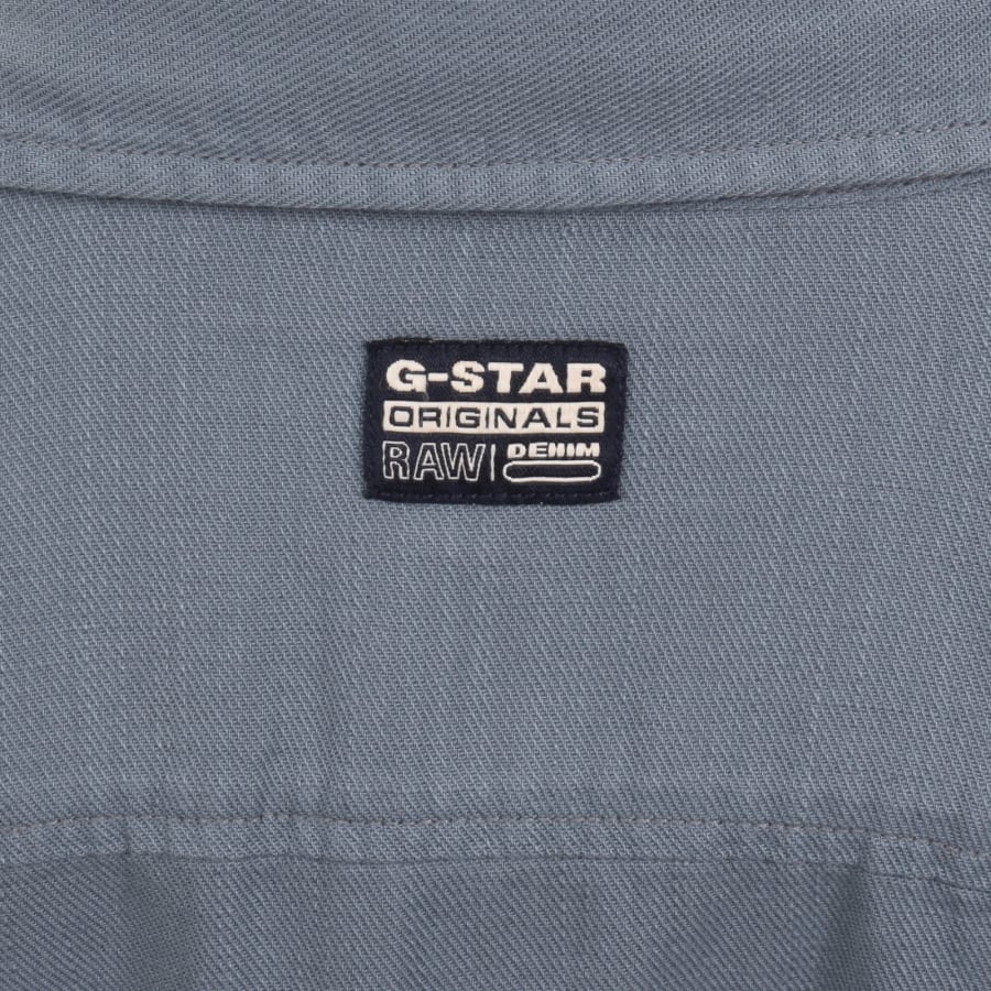 Image number 5 for G-Star Marine Slim Long Sleeved Shirt Blue