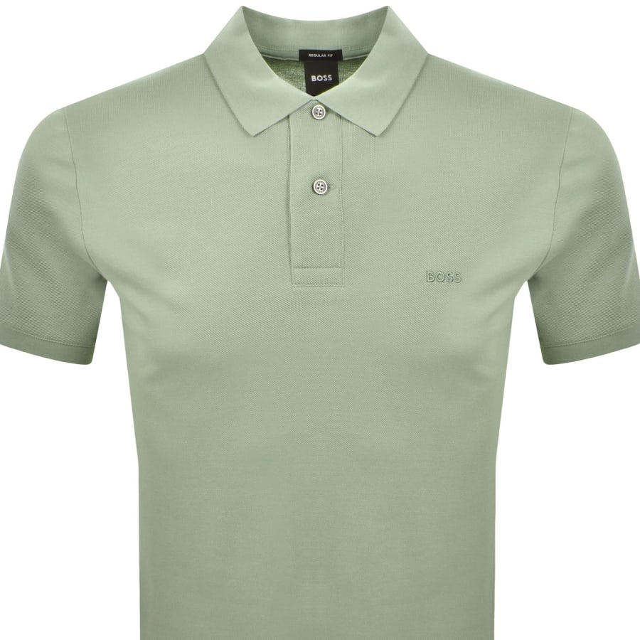 Image number 2 for BOSS Pallas Polo T Shirt Green