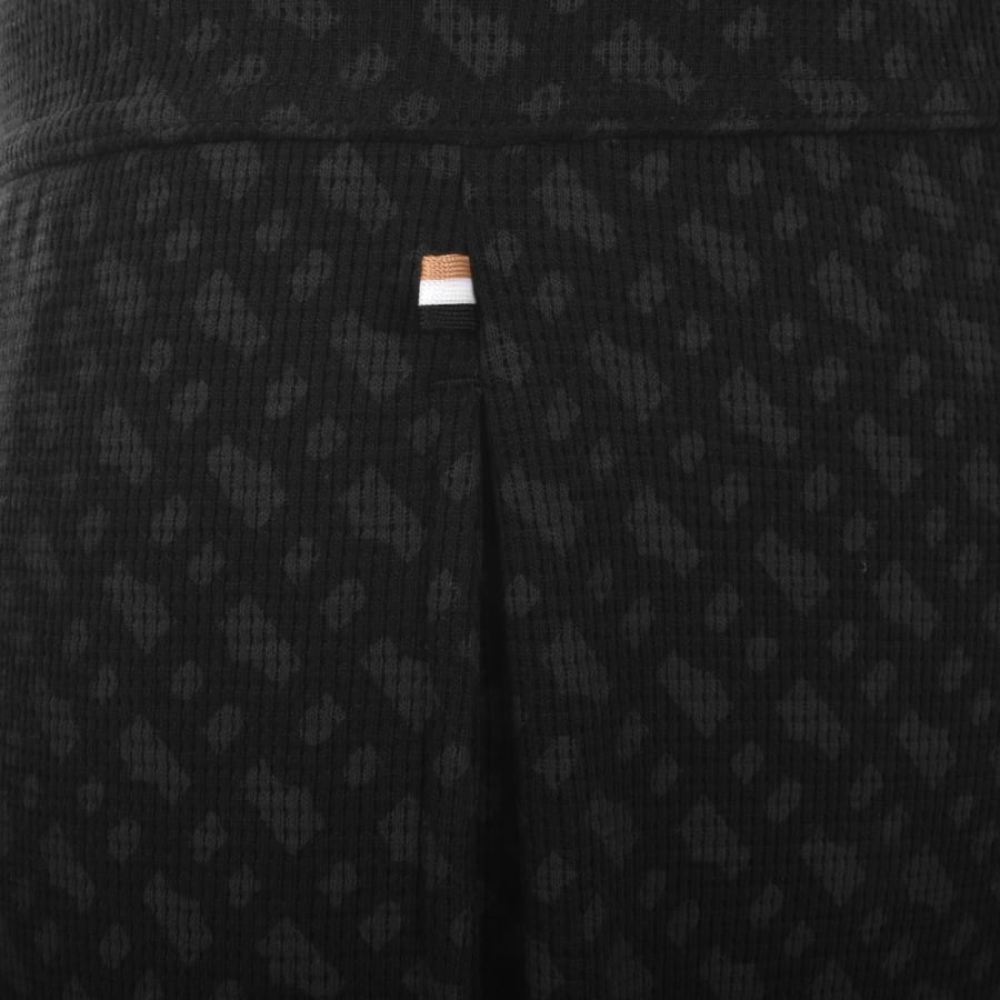 Image number 3 for BOSS Waffle All Over Print Joggers Black