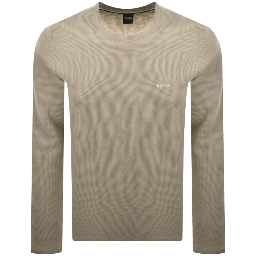 Image number 1 for BOSS Waffle T Shirt Light Beige