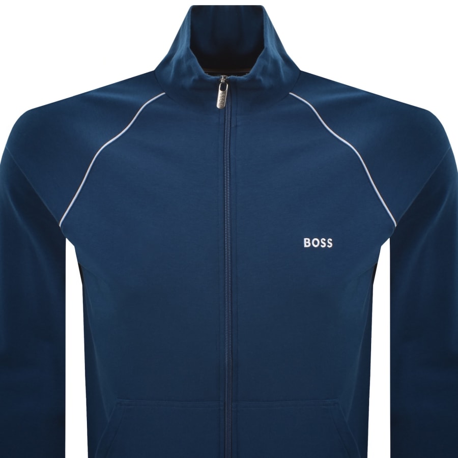 Image number 2 for BOSS Lounge Mix And Match Track Top Blue