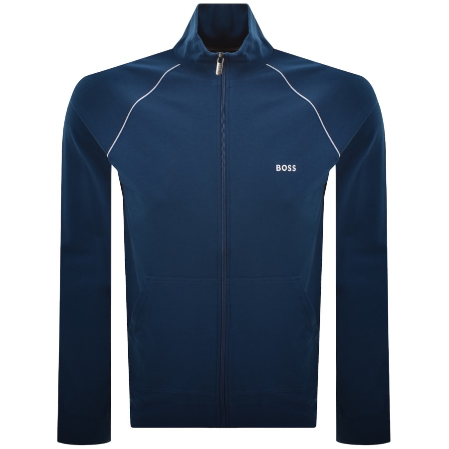 Image number 1 for BOSS Lounge Mix And Match Track Top Blue