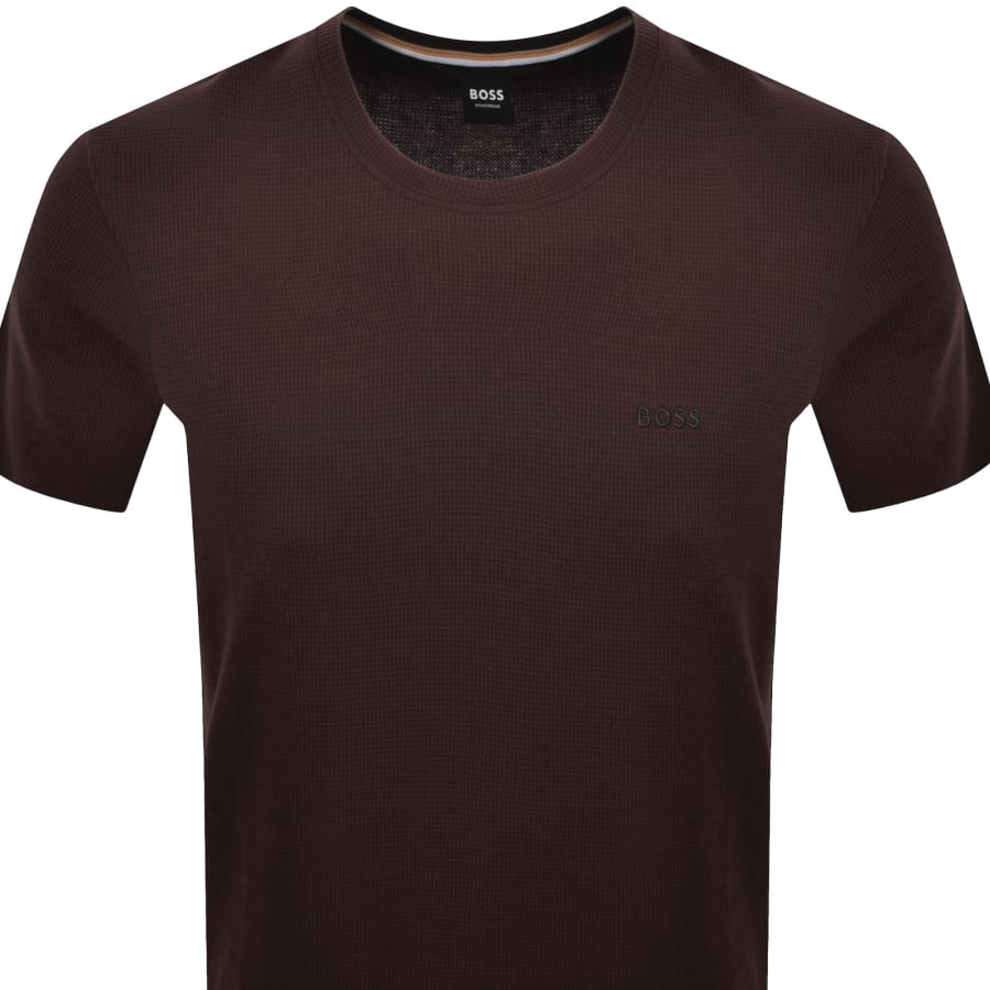 Image number 2 for BOSS Waffle T Shirt Brown