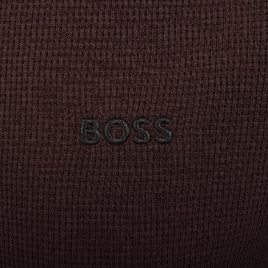 Image number 3 for BOSS Waffle T Shirt Brown
