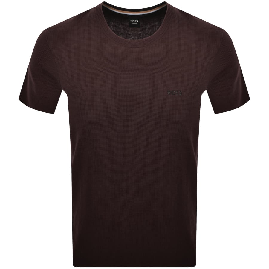 Image number 1 for BOSS Waffle T Shirt Brown