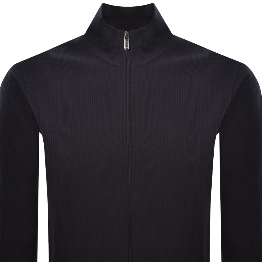 Image number 2 for BOSS Structure Full Zip Sweatshirt Dark Blue