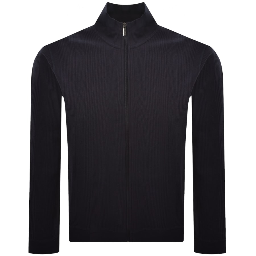 Image number 1 for BOSS Structure Full Zip Sweatshirt Dark Blue