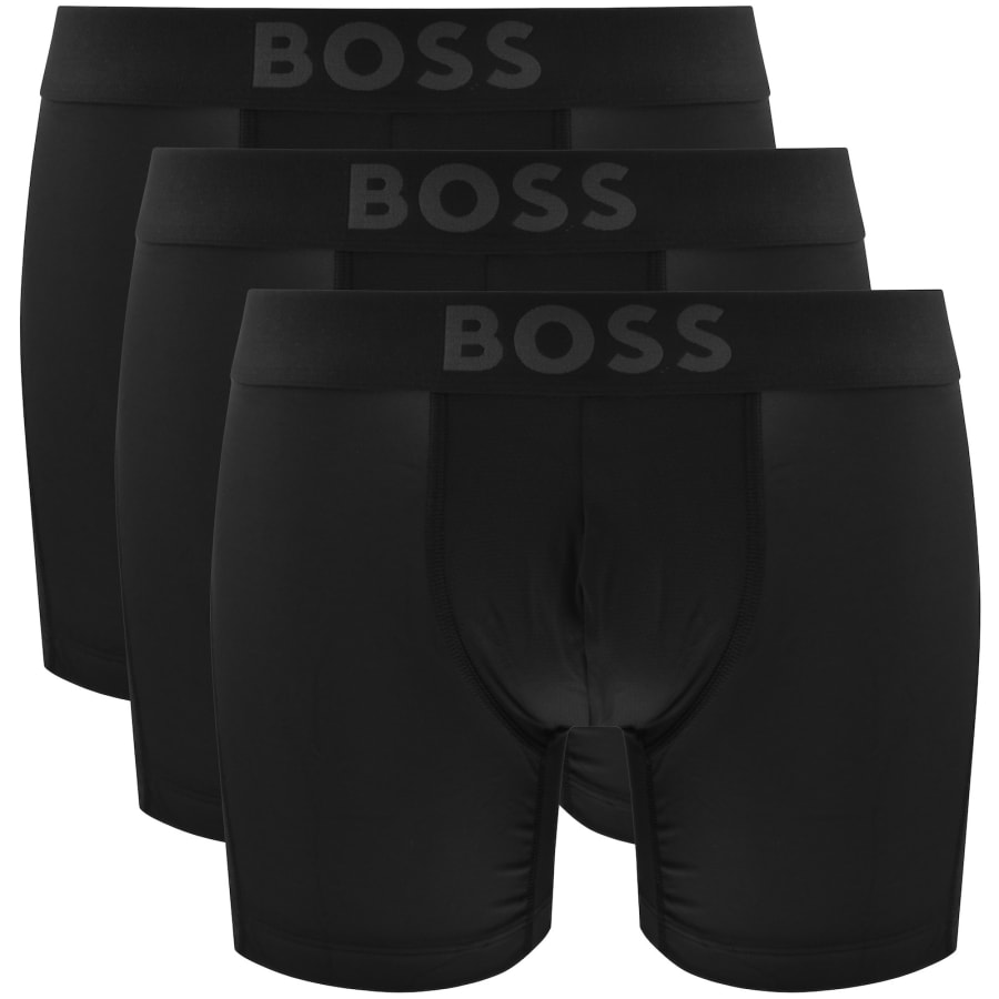 Image number 1 for BOSS 3 Pack Active Boxer Briefs Black
