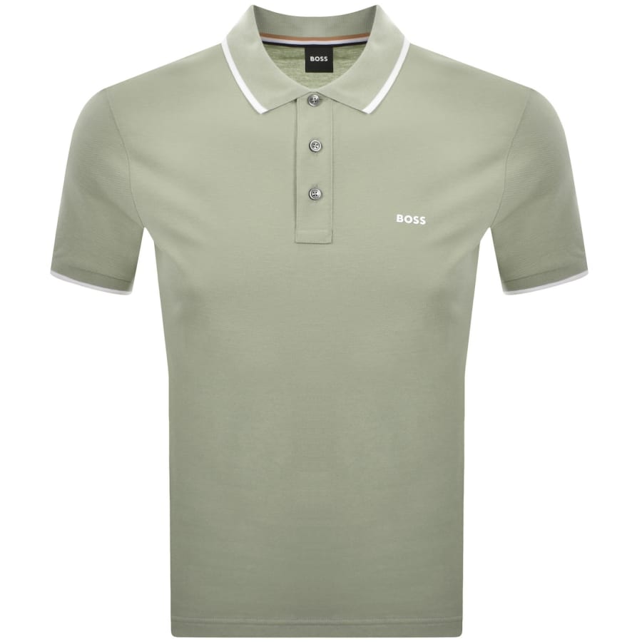Image number 1 for BOSS Parlay 190 Polo T Shirt Green