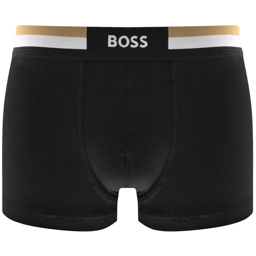 Image number 2 for BOSS Underwear 3 Pack Motion Trunks Black