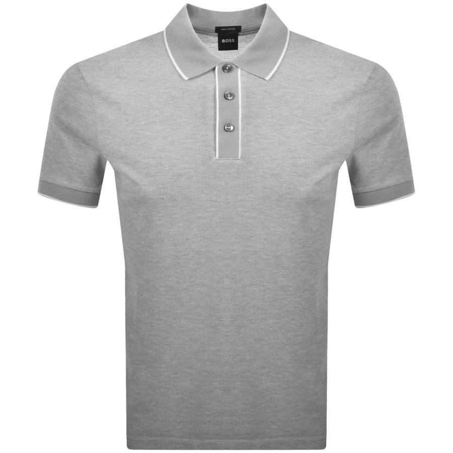 Image number 1 for BOSS H Parlay 81 Polo Grey