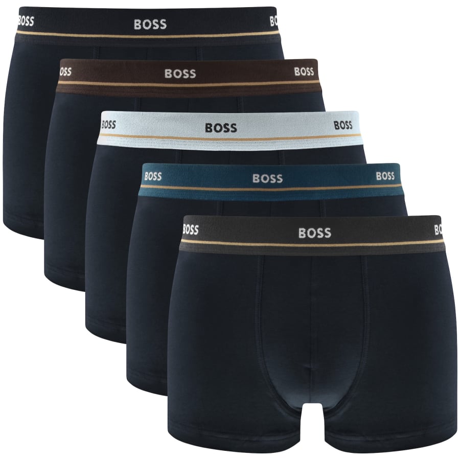 Image number 1 for BOSS Underwear 5 Pack Boxer Trunks
