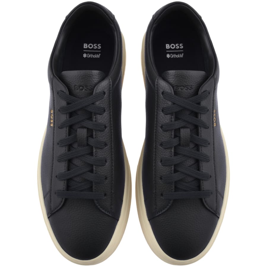Image number 3 for BOSS Kieran Tennis Trainers Dark Blue