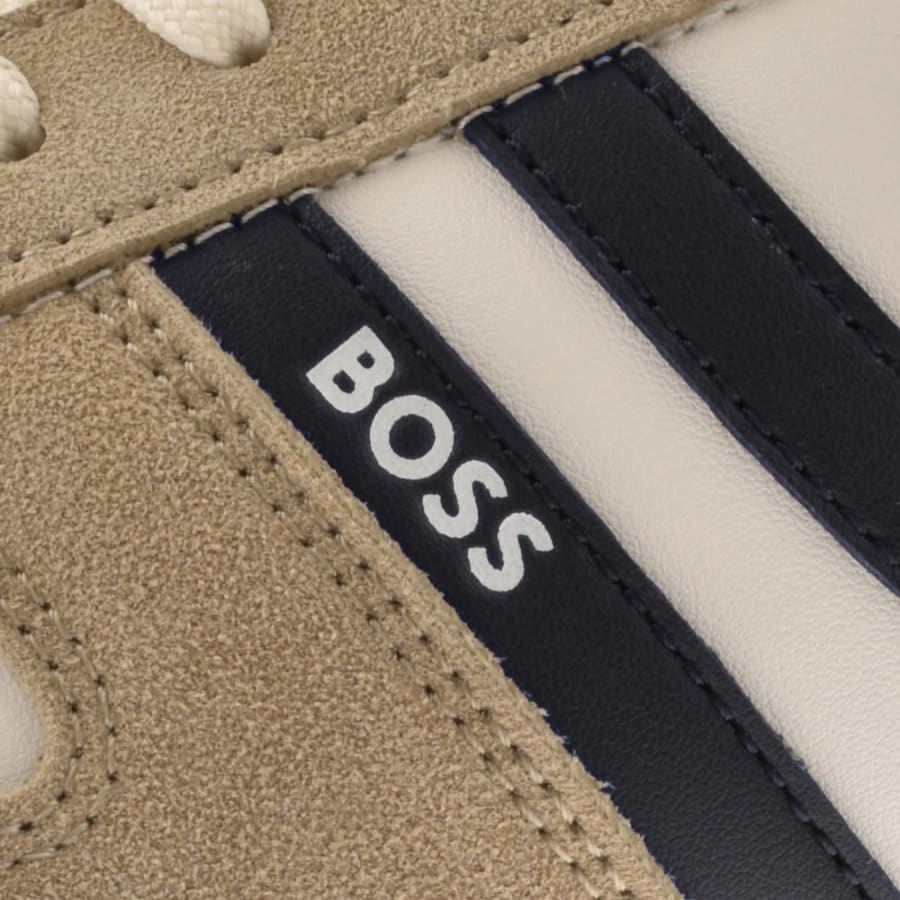 Image number 4 for BOSS Levon Runner Trainers Open White