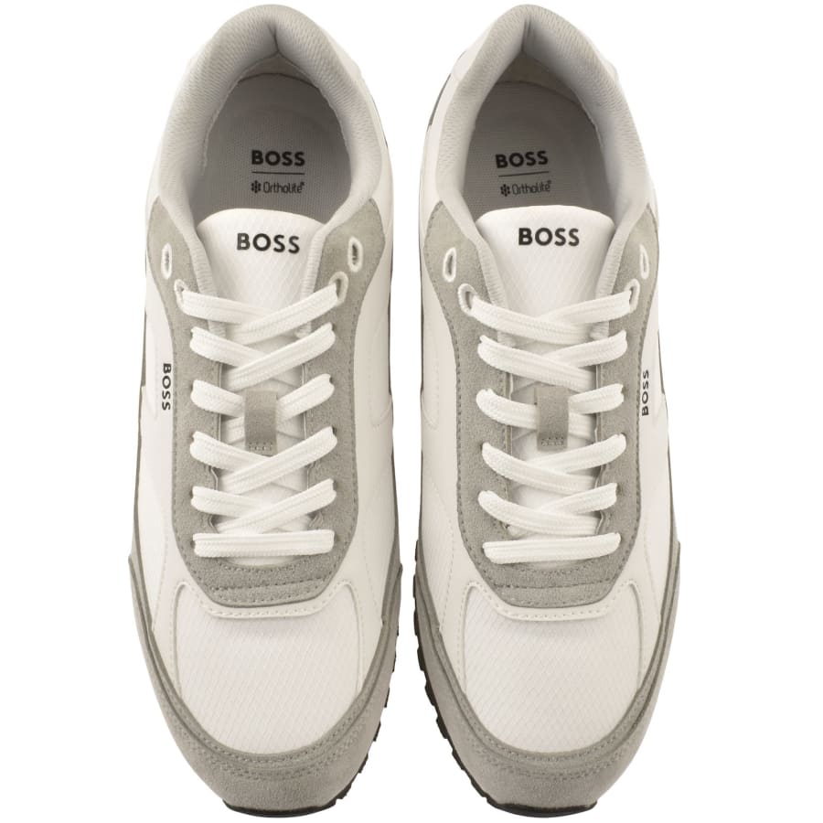 Image number 3 for BOSS Parkour L Runner Trainers Open White