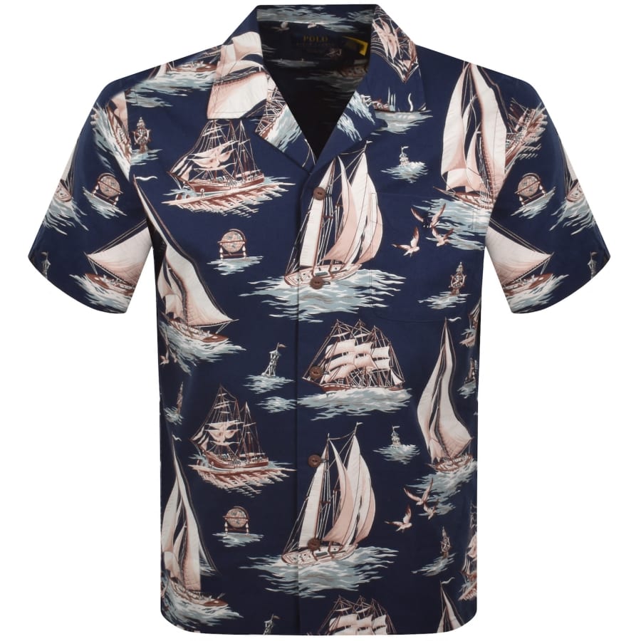 Image number 1 for Ralph Lauren Short Sleeve Shirt Blue