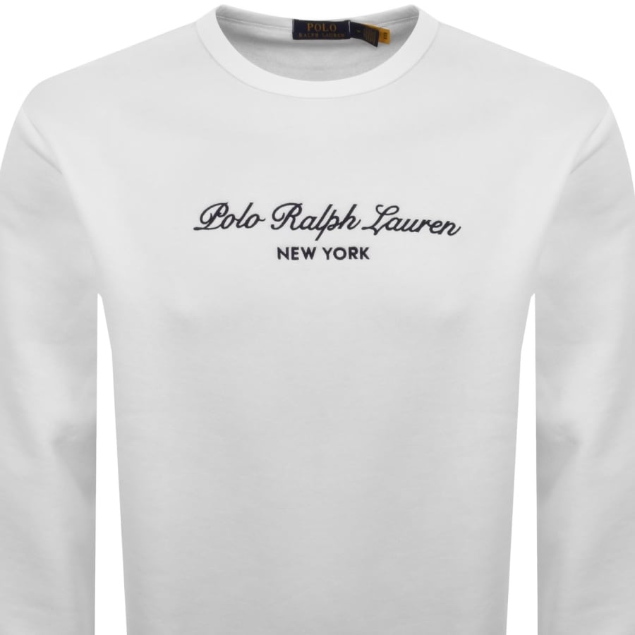 Image number 2 for Ralph Lauren Logo Sweatshirt White