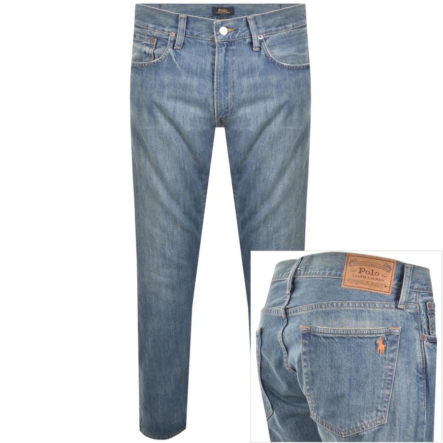 Image number 1 for Ralph Lauren Sullivan Slim Fit Jeans Blue