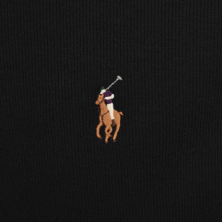 Image number 3 for Ralph Lauren Quarter Zip Knit Jumper Black